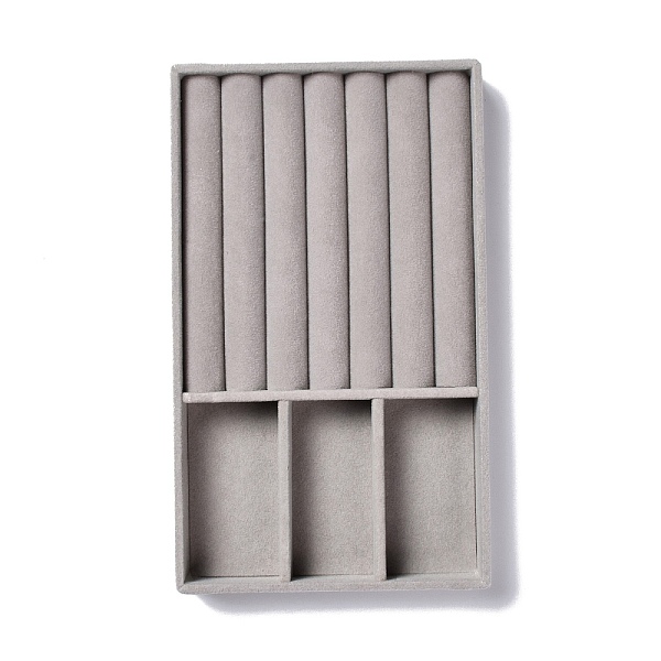 PandaHall 3-Grid Rectangle Velvet Jewelry Trays, with Density Fiberboard Sheet, for Earrings, Rings Storage, Gray, 21x12.5x2.35cm Velvet...
PandaHall 3-Grid Rectangle Velvet Jewelry Trays, with Density Fiberboard Sheet, for Earrings, Rings Storage, Gray, 21x12.5x2.35cm Velvet...