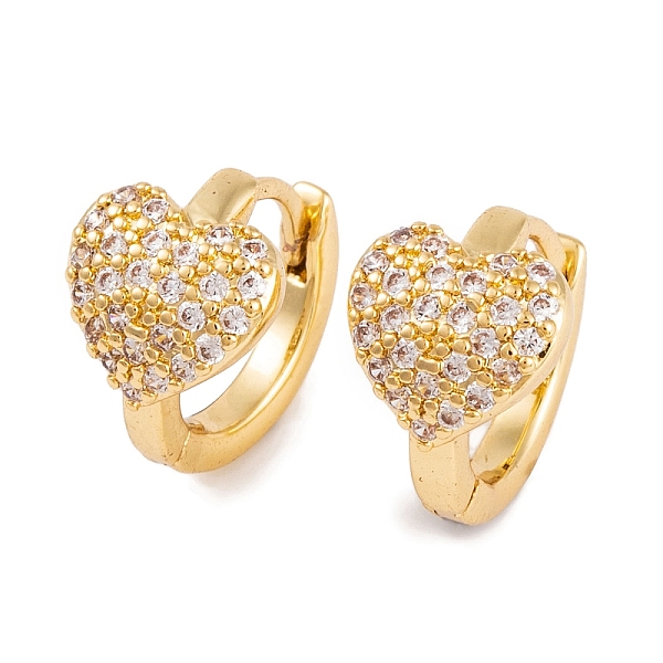 PandaHall Rack Plating Brass Cubic Zirconia Earrings, Cadmium Free & Lead Free, Long-Lasting Plated, Heart, Hoop Earrings, Real 18K Gold..., Clear
PandaHall Rack Plating Brass Cubic Zirconia Earrings, Cadmium Free & Lead Free, Long-Lasting Plated, Heart, Hoop Earrings, Real 18K Gold..., Clear