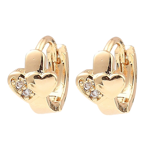 PandaHall Brass Micro Pave Cubic Zirconia Hoop Earrings, Heart, Light Gold, 10x6.5x11.5mm Cubic Zirconia Heart Clear
PandaHall Brass Micro Pave Cubic Zirconia Hoop Earrings, Heart, Light Gold, 10x6.5x11.5mm Cubic Zirconia Heart Clear