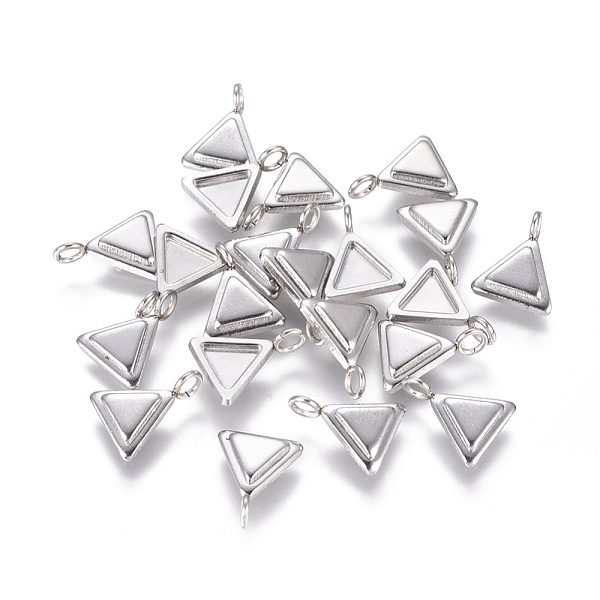 PandaHall 304 Stainless Steel Pendant Cabochon Settings, Triangle, Stainless Steel Color, Tray: 5x6mm, 11x9x2mm, Hole: 2mm 304 Stainless...
PandaHall 304 Stainless Steel Pendant Cabochon Settings, Triangle, Stainless Steel Color, Tray: 5x6mm, 11x9x2mm, Hole: 2mm 304 Stainless...