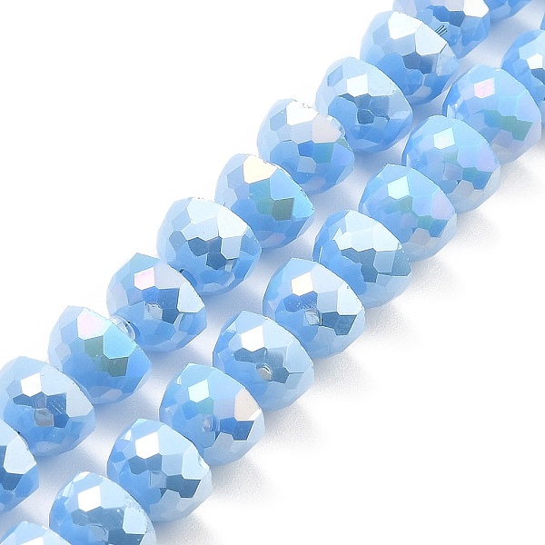 PandaHall AB Color Plate Glass Beads Strands, Opaque Color, Faceted Half Round, Light Sky Blue, 7~7.5x5mm, Hole: 1mm, about 80pcs/strand...
PandaHall AB Color Plate Glass Beads Strands, Opaque Color, Faceted Half Round, Light Sky Blue, 7~7.5x5mm, Hole: 1mm, about 80pcs/strand...