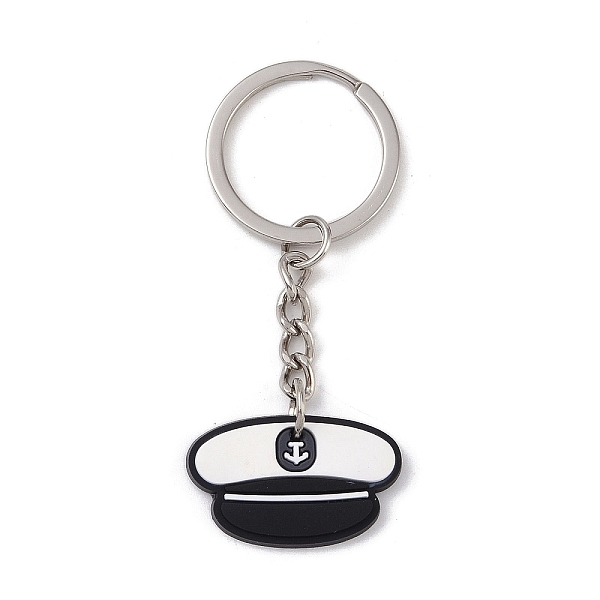 PandaHall Cartoon PVC Pendant Keychain, with Iron Keychain Findings, Hat, 7.2cm Plastic Hat White
PandaHall Cartoon PVC Pendant Keychain, with Iron Keychain Findings, Hat, 7.2cm Plastic Hat White