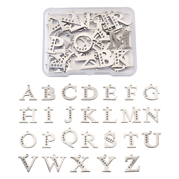 PandaHall 304 Stainless Steel Letter Pendant Rhinestone Settings, Alphabet, Letter A~Z, Stainless Steel Color, Fit For 1.6mm Rhinestone, 26...
PandaHall 304 Stainless Steel Letter Pendant Rhinestone Settings, Alphabet, Letter A~Z, Stainless Steel Color, Fit For 1.6mm Rhinestone, 26...