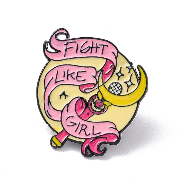 PandaHall Pink Cartoon Enamel Pin, Word Fight Like Girl Alloy Feminism Badge for Backpack Clothes, Moon Pattern, 27.94x25.4mm Alloy+Enamel..., Yellow
PandaHall Pink Cartoon Enamel Pin, Word Fight Like Girl Alloy Feminism Badge for Backpack Clothes, Moon Pattern, 27.94x25.4mm Alloy+Enamel..., Yellow