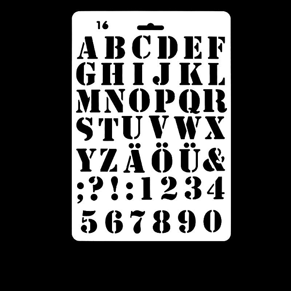 PandaHall PET Plastic Hollow Painting Silhouette Stencil, DIY Drawing Template Graffiti Stencils, Letter A~Z, 27.5x19cm Plastic Letter A~Z
PandaHall PET Plastic Hollow Painting Silhouette Stencil, DIY Drawing Template Graffiti Stencils, Letter A~Z, 27.5x19cm Plastic Letter A~Z