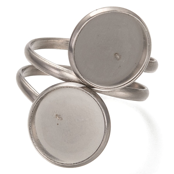 PandaHall 201 Stainless Steel Pad Ring Settings, Flat Round, Stainless Steel Color, Tray: 12mm, Inner Diameter: 18~20mm 201 Stainless Steel
PandaHall 201 Stainless Steel Pad Ring Settings, Flat Round, Stainless Steel Color, Tray: 12mm, Inner Diameter: 18~20mm 201 Stainless Steel