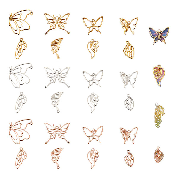 PandaHall Cheriswelry 48Pcs 8 Style Alloy Open Back Bezel Pendants, For DIY UV Resin, Epoxy Resin, Pressed Flower Jewelry, Butterfly & Wing...
PandaHall Cheriswelry 48Pcs 8 Style Alloy Open Back Bezel Pendants, For DIY UV Resin, Epoxy Resin, Pressed Flower Jewelry, Butterfly & Wing...