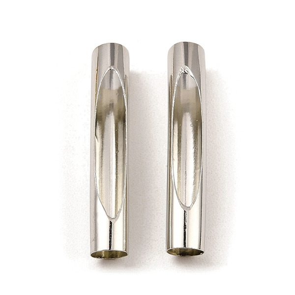 PandaHall Brass Tube Beads, Hollow Curved Tube, Platinum, 32x5mm, Hole: 4.5mm Brass Tube
PandaHall Brass Tube Beads, Hollow Curved Tube, Platinum, 32x5mm, Hole: 4.5mm Brass Tube