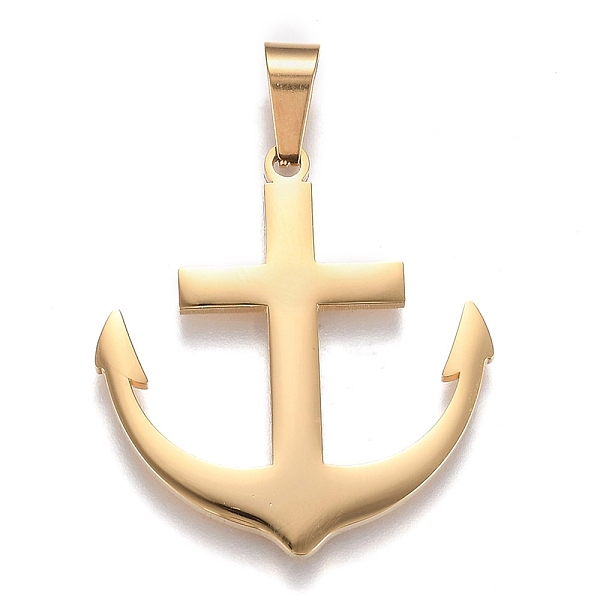 PandaHall 304 Stainless Steel Pendants, Anchor, Golden, 37.5x35x2mm, Hole: 10x5mm 304 Stainless Steel Anchor & Helm
PandaHall 304 Stainless Steel Pendants, Anchor, Golden, 37.5x35x2mm, Hole: 10x5mm 304 Stainless Steel Anchor & Helm