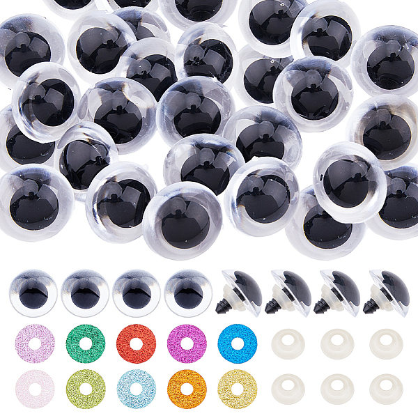 PandaHall DICOSMETIC 20 Sets 10 Colors Plastic Doll Craft Eyes, Safety Eyes, with Spacer and Sequin Shim, for Toy DIY Accessories, Half..., Multicolor
PandaHall DICOSMETIC 20 Sets 10 Colors Plastic Doll Craft Eyes, Safety Eyes, with Spacer and Sequin Shim, for Toy DIY Accessories, Half..., Multicolor