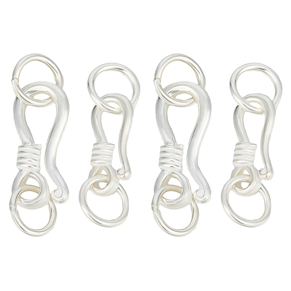 PandaHall GOMAKERER 4Pcs 2 Styles 925 Sterling Silver S-Shaped Hook Clasps, with Jump Ring, for Jewelry Making Accessories, with 925 Stamp...
PandaHall GOMAKERER 4Pcs 2 Styles 925 Sterling Silver S-Shaped Hook Clasps, with Jump Ring, for Jewelry Making Accessories, with 925 Stamp...