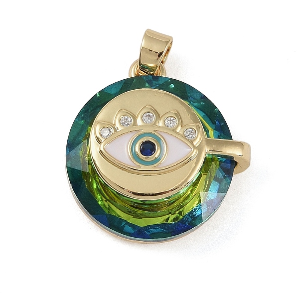 PandaHall Brass Micro Pave Cubic Zirconia with Glass Pendents, Long-Lasting Plated, Eye, Marine Blue, 23x22x10.5mm, Hole: 6x3mm Brass+Cubic...
PandaHall Brass Micro Pave Cubic Zirconia with Glass Pendents, Long-Lasting Plated, Eye, Marine Blue, 23x22x10.5mm, Hole: 6x3mm Brass+Cubic...