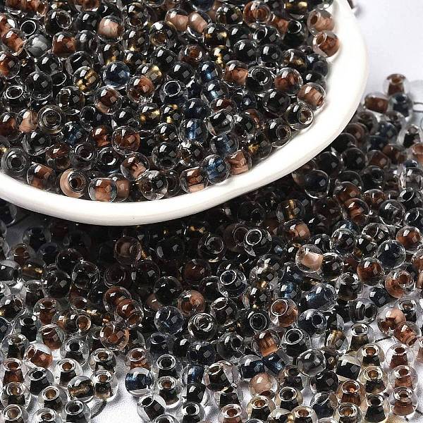 PandaHall Transparent Glass Round Seed Beads, Inside Colours, Round, Dark Gray, 6/0, 4x3mm, Hole: 1.2mm, about 7258pcs/pound Glass
PandaHall Transparent Glass Round Seed Beads, Inside Colours, Round, Dark Gray, 6/0, 4x3mm, Hole: 1.2mm, about 7258pcs/pound Glass