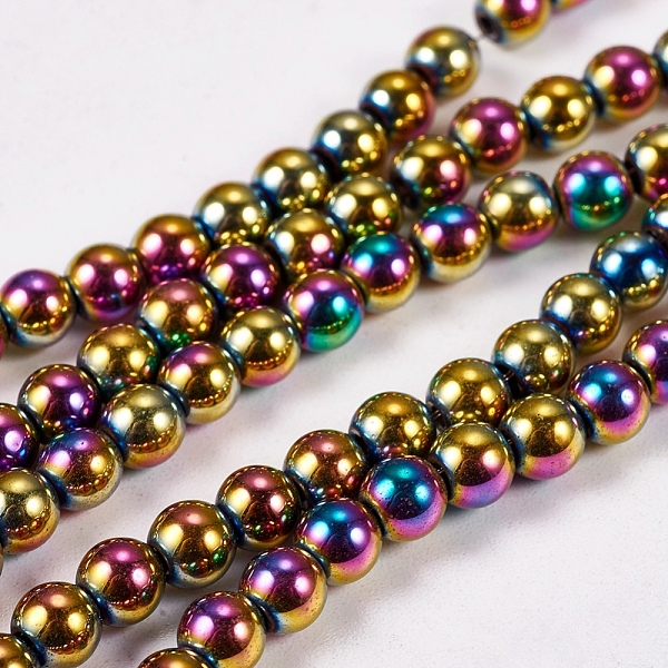 PandaHall Electroplate Non-magnetic Synthetic Hematite Beads Strands, Round, Grade A, Multi-color Plated, 4mm, Hole: 1mm, about...
PandaHall Electroplate Non-magnetic Synthetic Hematite Beads Strands, Round, Grade A, Multi-color Plated, 4mm, Hole: 1mm, about...