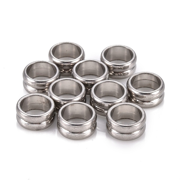 PandaHall 201 Stainless Steel European Beads, Large Hole Beads, Groove Beads, Column, Stainless Steel Color, 11.5x6mm, Hole: 9mm 201...
PandaHall 201 Stainless Steel European Beads, Large Hole Beads, Groove Beads, Column, Stainless Steel Color, 11.5x6mm, Hole: 9mm 201...