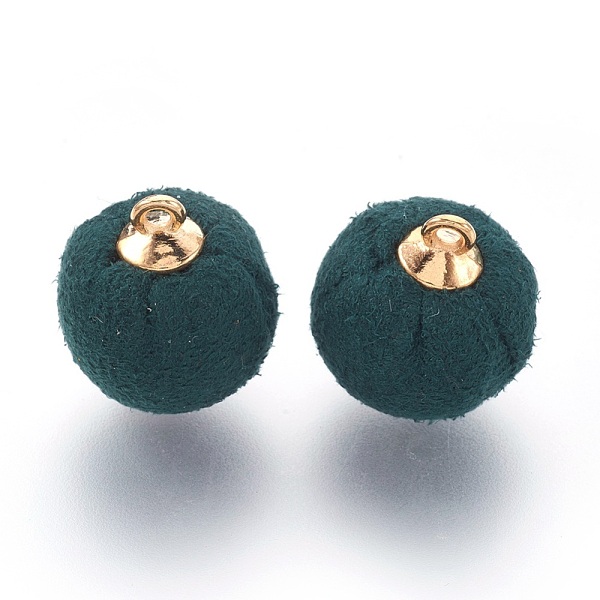 PandaHall Handmade Plush Cloth Covered Pendants, with Eco-Friendly Plastic Findings, Round, Dark Green, 18x14mm, Hole: 1.5mm Cloth Round...
PandaHall Handmade Plush Cloth Covered Pendants, with Eco-Friendly Plastic Findings, Round, Dark Green, 18x14mm, Hole: 1.5mm Cloth Round...