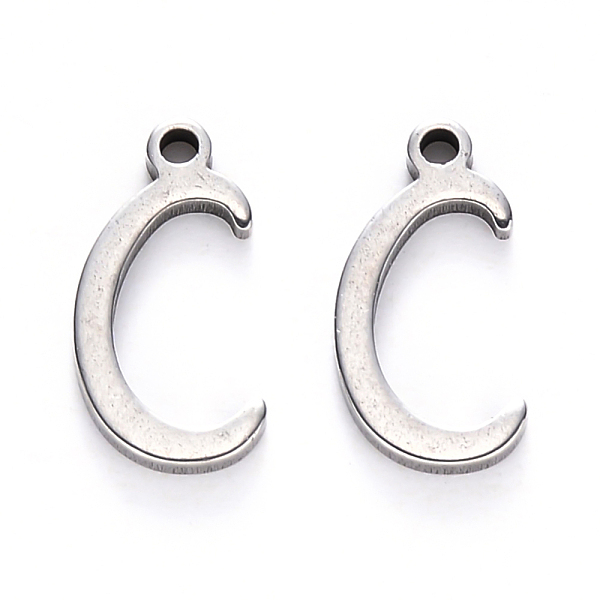 PandaHall 201 Stainless Steel Charms, Laser Cut, Stainless Steel Color, Letter.C, 12.5x6x1mm, Hole: 1mm 201 Stainless Steel Letter C
PandaHall 201 Stainless Steel Charms, Laser Cut, Stainless Steel Color, Letter.C, 12.5x6x1mm, Hole: 1mm 201 Stainless Steel Letter C