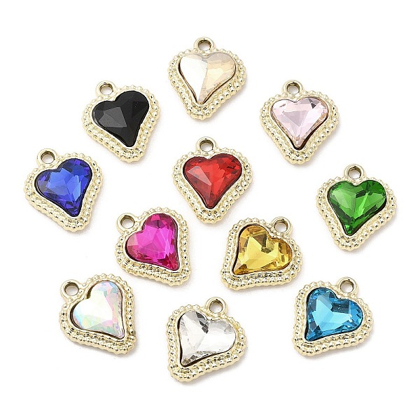 PandaHall UV Plating Golden Alloy Pendants, with Glass, Cadmium Free & Lead Free, Heart Charms, Golden, 20.5x17.5x6.5mm, Hole: 2.5mm..., Multicolor
PandaHall UV Plating Golden Alloy Pendants, with Glass, Cadmium Free & Lead Free, Heart Charms, Golden, 20.5x17.5x6.5mm, Hole: 2.5mm..., Multicolor