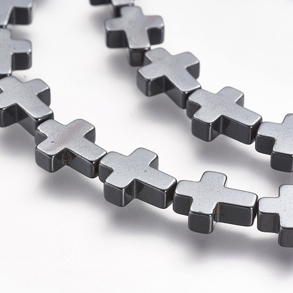 PandaHall Non-magnetic Synthetic Hematite Beads Strands, Vacuum Plating, Grade A, Cross, Hematite Plated, 10x8x3mm, Hole: 1mm, about...
PandaHall Non-magnetic Synthetic Hematite Beads Strands, Vacuum Plating, Grade A, Cross, Hematite Plated, 10x8x3mm, Hole: 1mm, about...