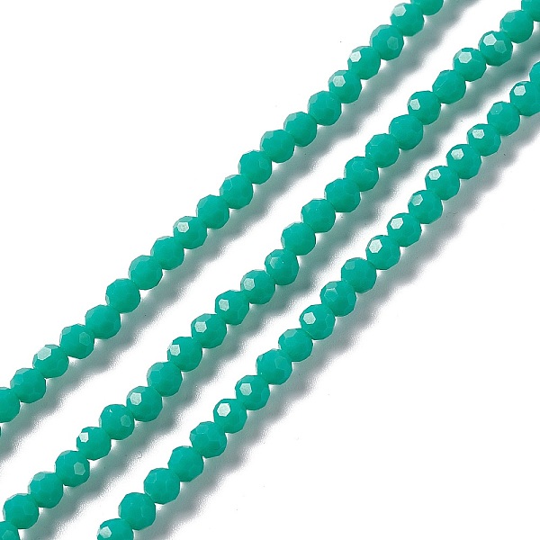 PandaHall Faceted(32 Facets) Glass Beads Strands, Round, Turquoise, 4mm, Hole: 1mm, about 99~107pcs/strand, 14.09~15.43''(35.8~39.2cm) Glass..., Green
PandaHall Faceted(32 Facets) Glass Beads Strands, Round, Turquoise, 4mm, Hole: 1mm, about 99~107pcs/strand, 14.09~15.43''(35.8~39.2cm) Glass..., Green