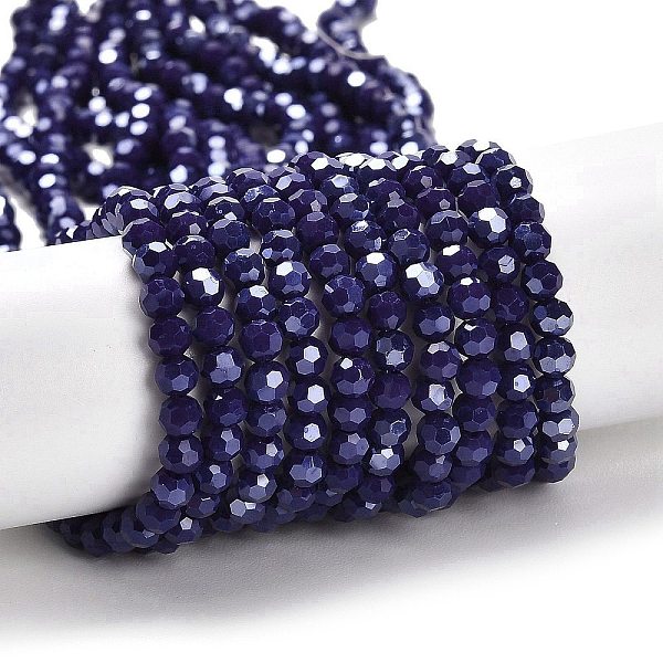 PandaHall Electroplate Opaque Glass Beads Strands, Faceted(32 Facets), Pearl Luster Plated, Round, Indigo, 4mm, Hole: 0.7mm, about..., Purple
PandaHall Electroplate Opaque Glass Beads Strands, Faceted(32 Facets), Pearl Luster Plated, Round, Indigo, 4mm, Hole: 0.7mm, about..., Purple