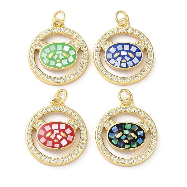 PandaHall Brass Micro Pave Clear Cubic Zirconia Pendants, with Enamel, Shell and Jump Ring, Real 18K Gold Plated, Flat Round with Bear..., Multicolor
PandaHall Brass Micro Pave Clear Cubic Zirconia Pendants, with Enamel, Shell and Jump Ring, Real 18K Gold Plated, Flat Round with Bear..., Multicolor