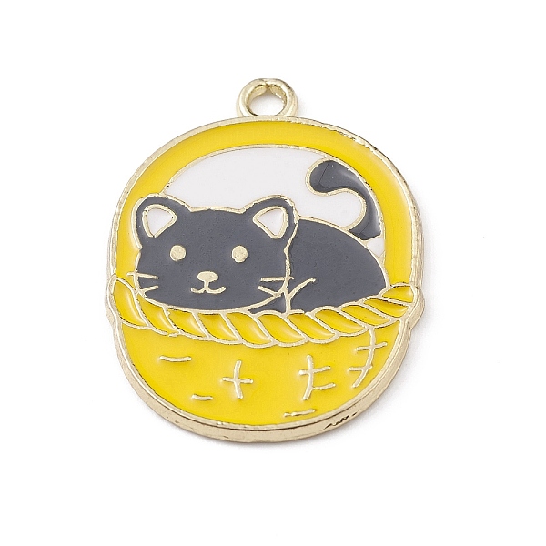 PandaHall Alloy Enamel Pendants, Golden, Cat with Basket Charm, Yellow Green, 31.5x23.5x1.5mm, Hole: 2mm Alloy+Enamel Cat Shape
PandaHall Alloy Enamel Pendants, Golden, Cat with Basket Charm, Yellow Green, 31.5x23.5x1.5mm, Hole: 2mm Alloy+Enamel Cat Shape
