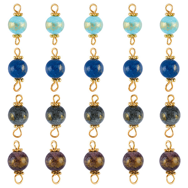 PandaHall SUPERFINDINGS 80Pcs 4 Styles Natural Mashan Jade Connector Charms 17.5-18x8-8.5mm Round Natural Stone Connectors Mixed Color Stone..., Multicolor
PandaHall SUPERFINDINGS 80Pcs 4 Styles Natural Mashan Jade Connector Charms 17.5-18x8-8.5mm Round Natural Stone Connectors Mixed Color Stone..., Multicolor