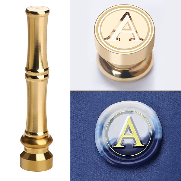 PandaHall Golden Tone Brass Wax Seal Stamp Head with Bamboo Stick Shaped Handle, for Greeting Card Making, Letter A, 74.5x15mm Brass Letter...
PandaHall Golden Tone Brass Wax Seal Stamp Head with Bamboo Stick Shaped Handle, for Greeting Card Making, Letter A, 74.5x15mm Brass Letter...