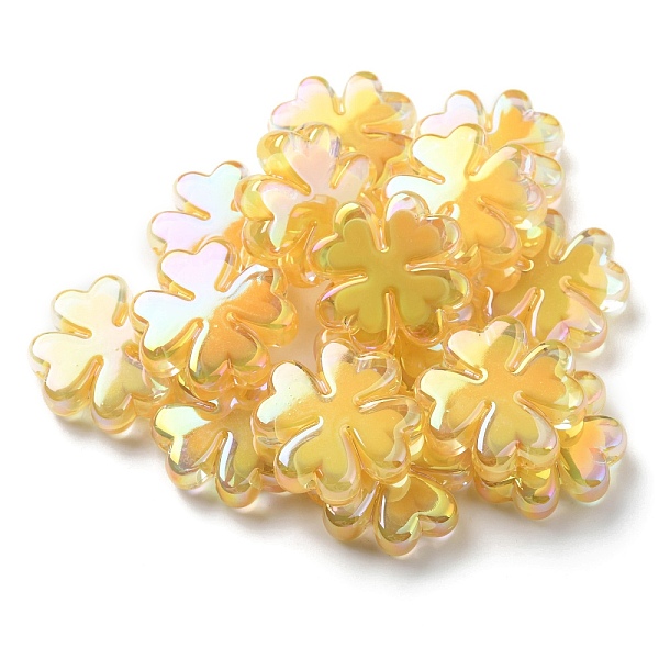 PandaHall UV Plated Acrylic Beads, Iridescent, Bead in Bead, Clover, Gold, 25x25x8mm, Hole: 3mm Acrylic Clover Gold
PandaHall UV Plated Acrylic Beads, Iridescent, Bead in Bead, Clover, Gold, 25x25x8mm, Hole: 3mm Acrylic Clover Gold