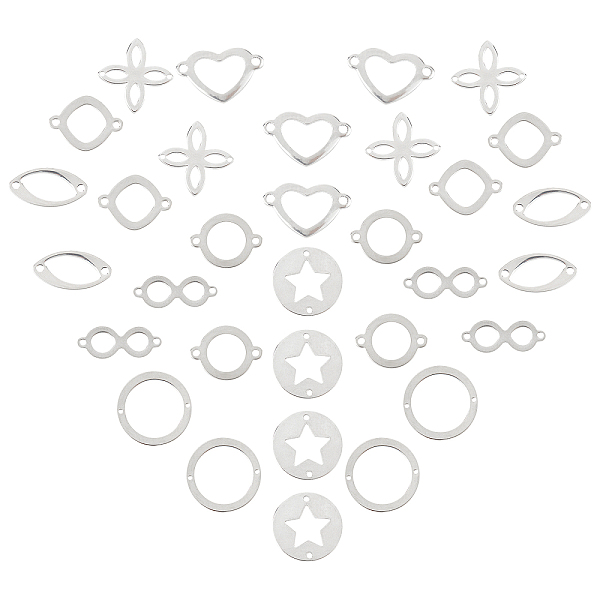 PandaHall SUNNYCLUE 304 Stainless Steel Links Connectors, Mixed Shapes, Stainless Steel Color, 64pcs/box, Box: 7.4x7.2x1.7cm 304 Stainless...
PandaHall SUNNYCLUE 304 Stainless Steel Links Connectors, Mixed Shapes, Stainless Steel Color, 64pcs/box, Box: 7.4x7.2x1.7cm 304 Stainless...