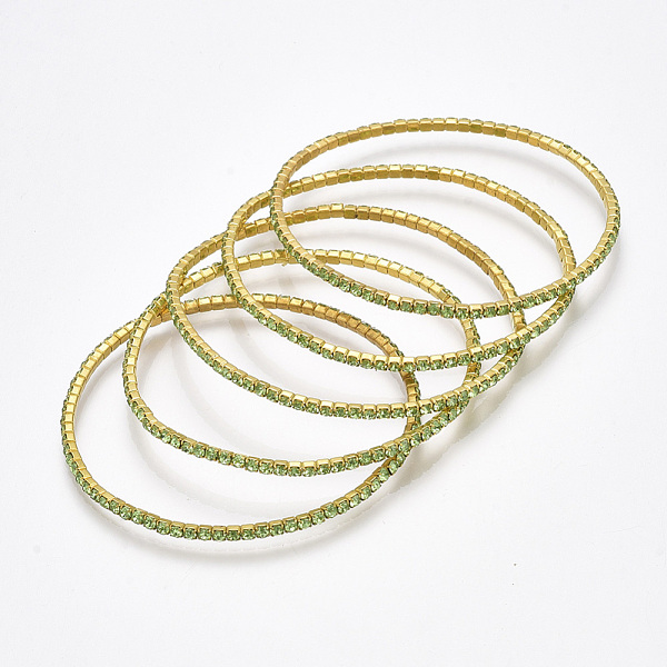 PandaHall Brass Claw Chain Stretch Bracelets, with Rhinestone, Golden, Peridot, 2 inch(5cm), 2mm Rhinestone Green
PandaHall Brass Claw Chain Stretch Bracelets, with Rhinestone, Golden, Peridot, 2 inch(5cm), 2mm Rhinestone Green