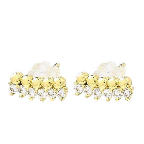 PandaHall Brass Micro Pave Cubic Zirconia Stud Earrings, Long-Lasting Plated, Lead Free & Cadmium Free, Real 18K Gold Plated, 4x10mm, Pin..., Clear
PandaHall Brass Micro Pave Cubic Zirconia Stud Earrings, Long-Lasting Plated, Lead Free & Cadmium Free, Real 18K Gold Plated, 4x10mm, Pin..., Clear