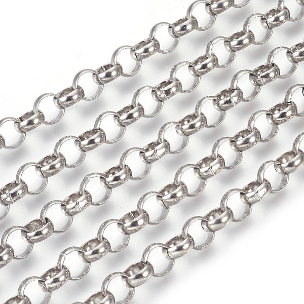 PandaHall 304 Stainless Steel Rolo Chains, Belcher Chain, Unwelded, Stainless Steel Color, 9mm 304 Stainless Steel
PandaHall 304 Stainless Steel Rolo Chains, Belcher Chain, Unwelded, Stainless Steel Color, 9mm 304 Stainless Steel