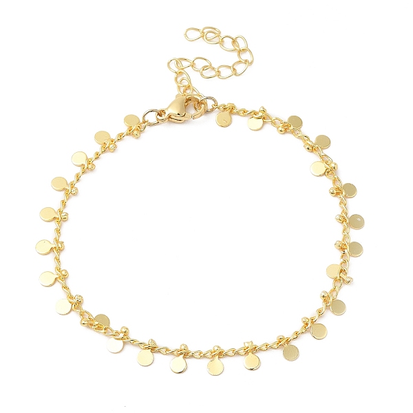 PandaHall Brass Flat Round Charms Chain Bracelets for Women, Real 24K Gold Plated, 6-7/8 inch(17.5cm) Brass Flat Round
PandaHall Brass Flat Round Charms Chain Bracelets for Women, Real 24K Gold Plated, 6-7/8 inch(17.5cm) Brass Flat Round
