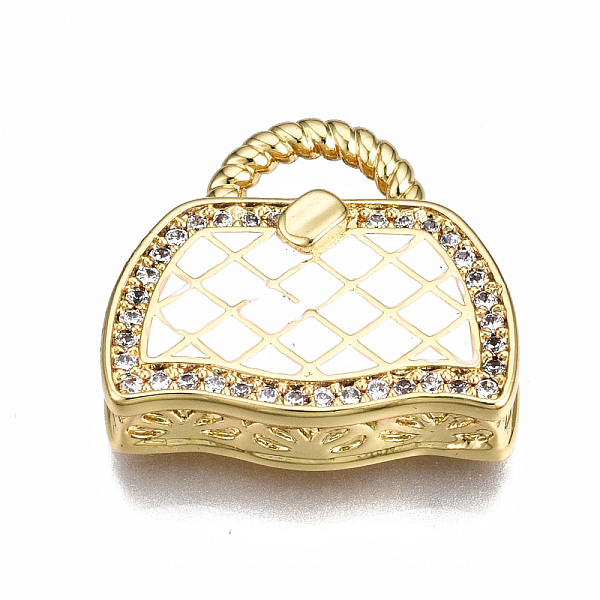 PandaHall Brass Micro Pave Cubic Zirconia Enamel Pendants, Nickel Free, Bag, Real 16K Gold Plated, White, 17.5x19x5mm, Hole: 3x6mm...
PandaHall Brass Micro Pave Cubic Zirconia Enamel Pendants, Nickel Free, Bag, Real 16K Gold Plated, White, 17.5x19x5mm, Hole: 3x6mm...
