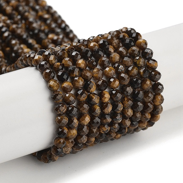PandaHall Natural Tiger Eye Beads Strands, Faceted, Round, Grade AB+, 3.5mm, Hole: 0.5~0.6mm, about 109~114pcs/strand, 15.24~15.75 inch...
PandaHall Natural Tiger Eye Beads Strands, Faceted, Round, Grade AB+, 3.5mm, Hole: 0.5~0.6mm, about 109~114pcs/strand, 15.24~15.75 inch...
