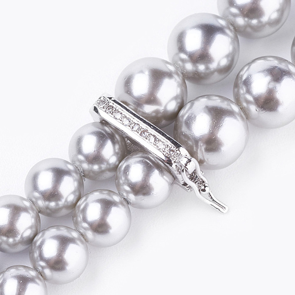 PandaHall Shell Pearl Beaded Lariat Necklaces, with Brass Rhinestone Twister Clasps, Crystal, Platinum, Gray, 46.1 inch(117cm) Shell Gray
PandaHall Shell Pearl Beaded Lariat Necklaces, with Brass Rhinestone Twister Clasps, Crystal, Platinum, Gray, 46.1 inch(117cm) Shell Gray