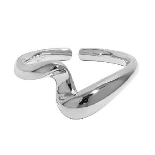 PandaHall 925 Sterling Silver Open Ring, Minimalist Design with Wave Twist Adjustable Rings for Women, Platinum, Inner Diameter: US Size 5...
PandaHall 925 Sterling Silver Open Ring, Minimalist Design with Wave Twist Adjustable Rings for Women, Platinum, Inner Diameter: US Size 5...