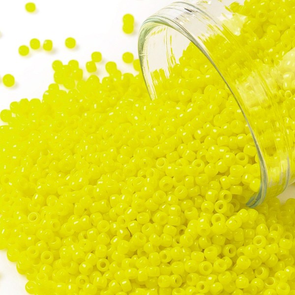 PandaHall TOHO Round Seed Beads, Japanese Seed Beads, (42) Opaque Dandelion, 15/0, 1.5mm, Hole: 0.7mm, about 15000pcs/50g Glass Yellow
PandaHall TOHO Round Seed Beads, Japanese Seed Beads, (42) Opaque Dandelion, 15/0, 1.5mm, Hole: 0.7mm, about 15000pcs/50g Glass Yellow