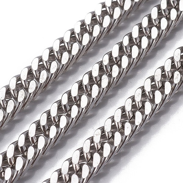 PandaHall 3.28 Feet 201 Stainless Steel Cuban Link Chains, Curb Chains, Unwelded, Stainless Steel Color, 9x6x3mm 201 Stainless Steel
PandaHall 3.28 Feet 201 Stainless Steel Cuban Link Chains, Curb Chains, Unwelded, Stainless Steel Color, 9x6x3mm 201 Stainless Steel