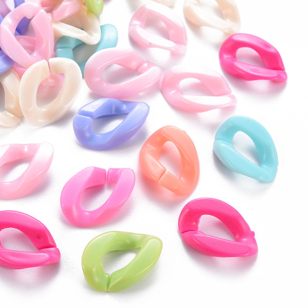 PandaHall Opaque Acrylic Linking Rings, Quick Link Connectors, For Jewelry Curb Chains Making, Twist, Mixed Color, 23x16x5.5mm, Inner..., Multicolor
PandaHall Opaque Acrylic Linking Rings, Quick Link Connectors, For Jewelry Curb Chains Making, Twist, Mixed Color, 23x16x5.5mm, Inner..., Multicolor