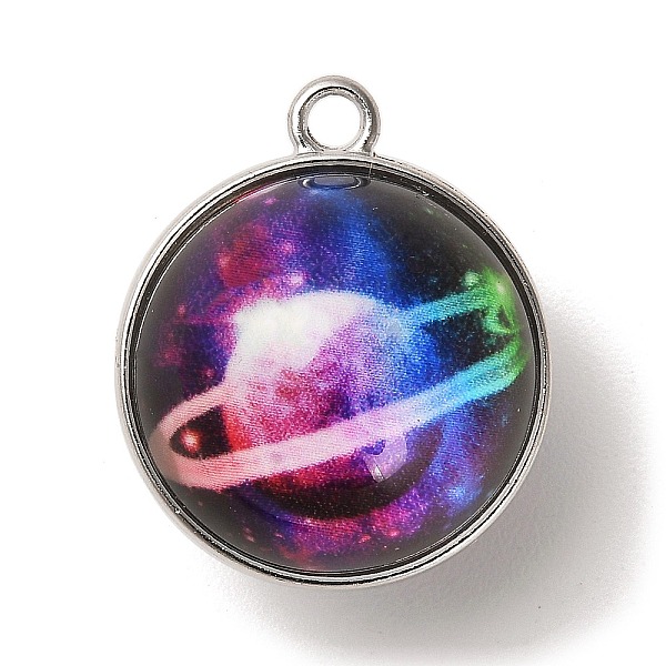 PandaHall Galaxy Theme Luminous Glass Ball Pendants, Glow in the Dark, with Platinum Tone Alloy Edge, Violet, 25x21.5x20~21mm, Hole: 2mm..., Purple
PandaHall Galaxy Theme Luminous Glass Ball Pendants, Glow in the Dark, with Platinum Tone Alloy Edge, Violet, 25x21.5x20~21mm, Hole: 2mm..., Purple