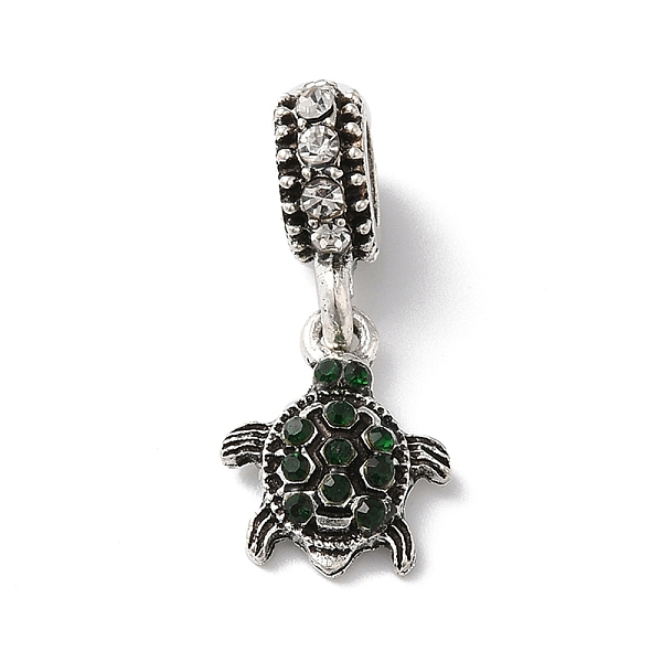 PandaHall Alloy Clear & Emerald Rhinestone European Dangle Charms, Large Hole Animal Pendants, Antique Silver, Tortoise, 25mm, Pendant..., Green
PandaHall Alloy Clear & Emerald Rhinestone European Dangle Charms, Large Hole Animal Pendants, Antique Silver, Tortoise, 25mm, Pendant..., Green