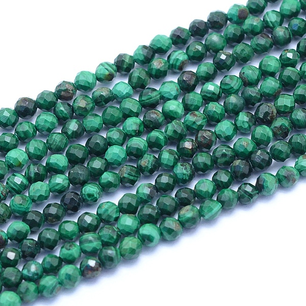 PandaHall Natural Malachite Beads Strands, Faceted, Round, 3mm, Hole: 0.6mm, about 126pcs/strand, 14.96 inch(38cm) Malachite Round
PandaHall Natural Malachite Beads Strands, Faceted, Round, 3mm, Hole: 0.6mm, about 126pcs/strand, 14.96 inch(38cm) Malachite Round