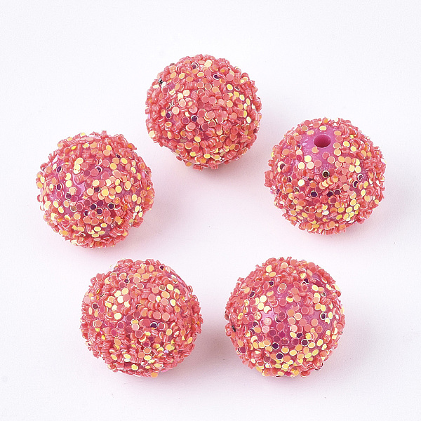 PandaHall Acrylic Beads, Glitter Beads,with Sequins/Paillette, Round, Deep Pink, 12x11mm, Hole: 2mm Acrylic Round Pink
PandaHall Acrylic Beads, Glitter Beads,with Sequins/Paillette, Round, Deep Pink, 12x11mm, Hole: 2mm Acrylic Round Pink