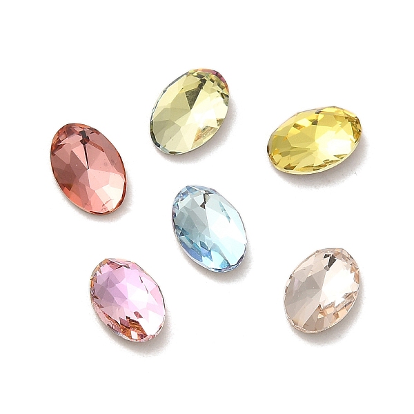 PandaHall Glass Rhinestone Cabochons, Point Back & Back Plated, Faceted, Oval, Mixed Color, 8x5.5x2.5mm Glass Rhinestone Oval Multicolor
PandaHall Glass Rhinestone Cabochons, Point Back & Back Plated, Faceted, Oval, Mixed Color, 8x5.5x2.5mm Glass Rhinestone Oval Multicolor