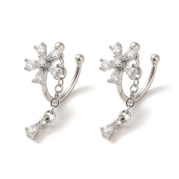 PandaHall Rack Plating Brass Pave Clear Cubic Zirconia Flower Cuff Earrings for Women, Cadmium Free & Lead Free, Long-Lasting Plated...
PandaHall Rack Plating Brass Pave Clear Cubic Zirconia Flower Cuff Earrings for Women, Cadmium Free & Lead Free, Long-Lasting Plated...