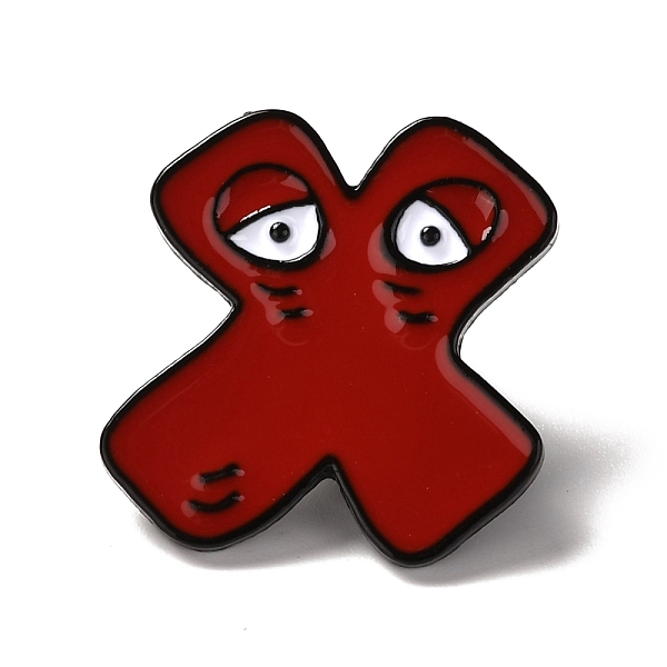 PandaHall Alloy Enamel Brooches, Enamel Pin, Letter.X, 25x24x11mm, Pin: 1.2mm Alloy+Enamel Letter X
PandaHall Alloy Enamel Brooches, Enamel Pin, Letter.X, 25x24x11mm, Pin: 1.2mm Alloy+Enamel Letter X