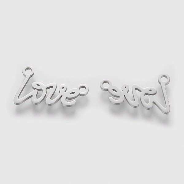 PandaHall 201 Stainless Steel Pendants, Word Love, Stainless Steel Color, 10x17x1mm, Hole: 1.5mm 201 Stainless Steel Flat Round
PandaHall 201 Stainless Steel Pendants, Word Love, Stainless Steel Color, 10x17x1mm, Hole: 1.5mm 201 Stainless Steel Flat Round